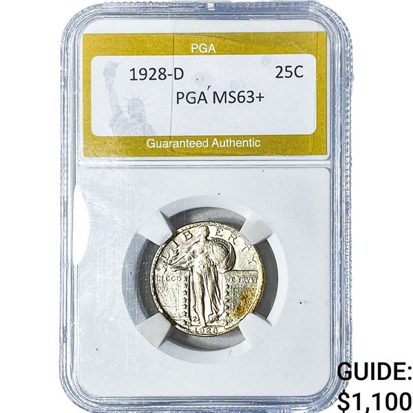 1928-D Standing Liberty Quarter PGA MS63+