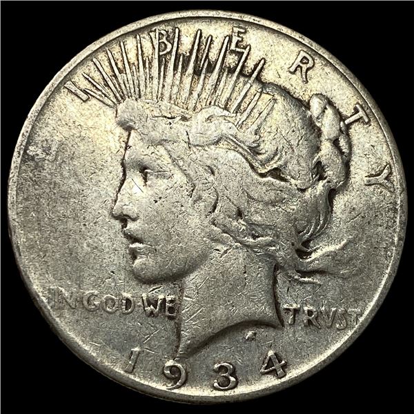 1934-S Peace Silver Dollar LIGHTLY CIRCULATED