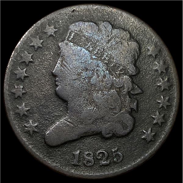 1825 Classic Head Half Cent NICELY CIRCULATED