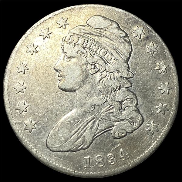 1834 Capped Bust Half Dollar NEARLY  UNCIRCULATED
