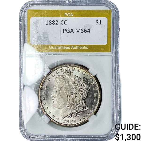 1882-CC Morgan Silver Dollar PGA MS64