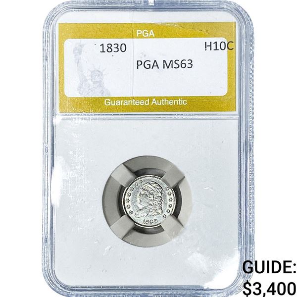 1830 Capped Bust Half Dime PGA MS63