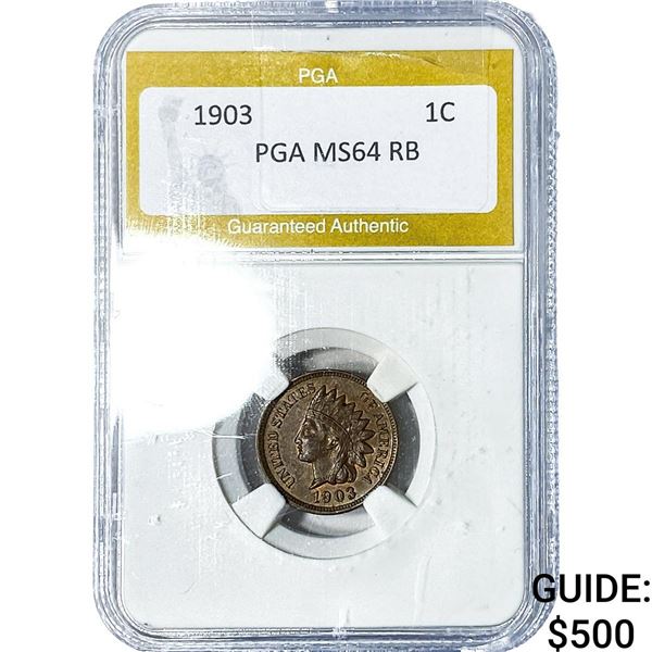1903 Indian Head Cent PGA MS64RB