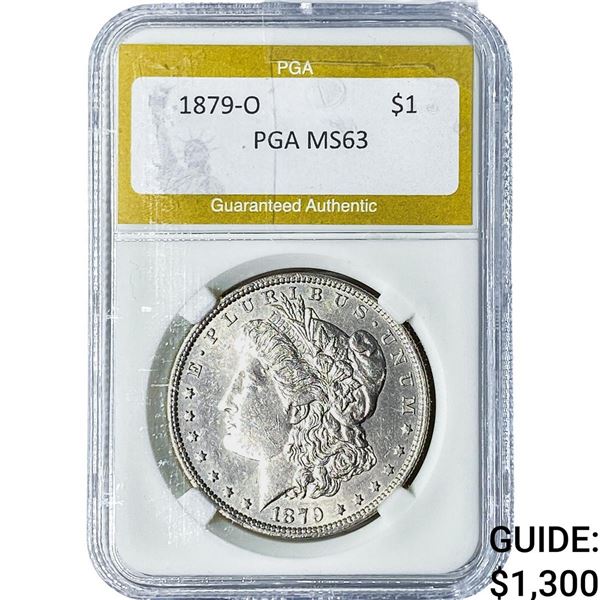 1879-O Morgan Silver Dollar PGA MS63