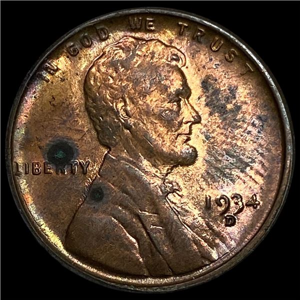 1934-D Lincoln Wheat Cent CHOICE BU