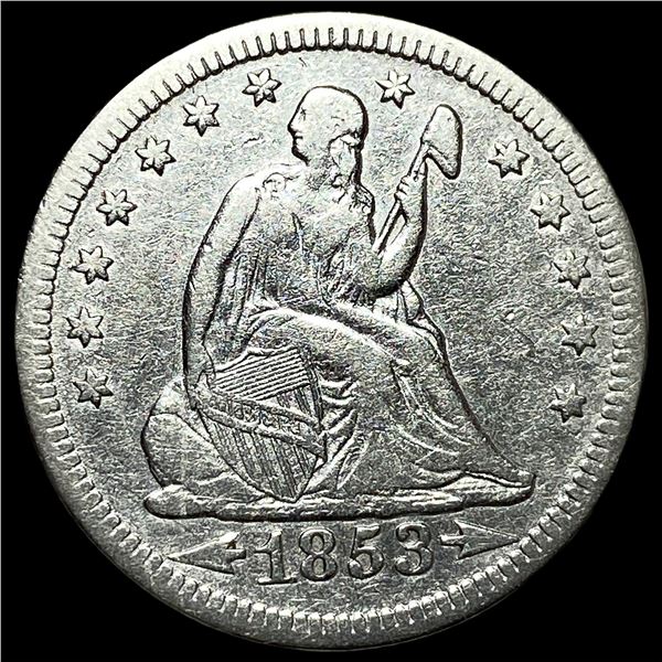 1853 Arrows Seated Liberty Quarter CLOSELY  UNCIRCULATED