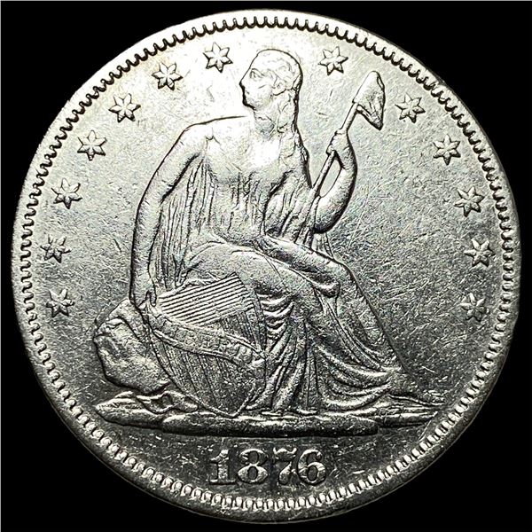 1876 Seated Liberty Half Dollar CLOSELY  UNCIRCULATED