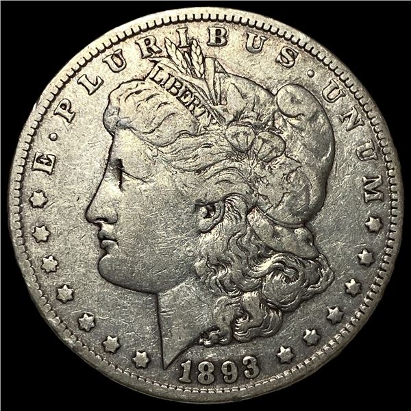 1893 Silver Morgan Dollar NEARLY UNCIRCULATED