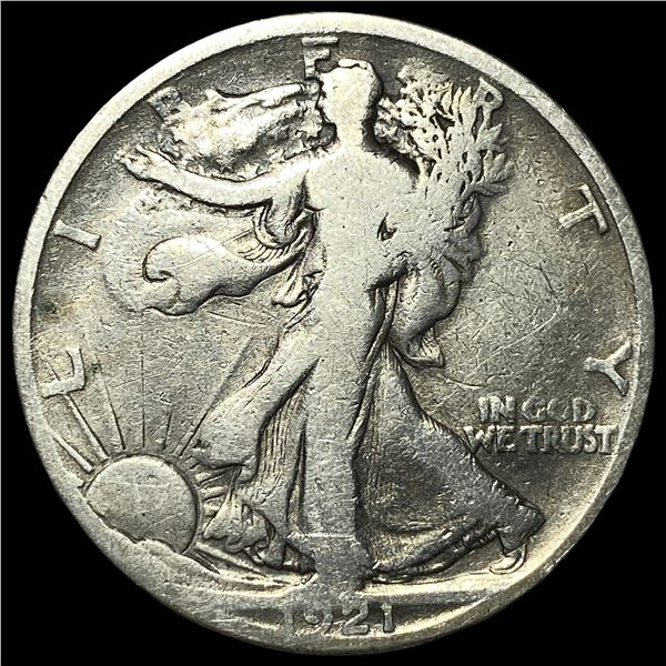 1921-S Silver Half Dollar LIGHTLY CIRCULATED