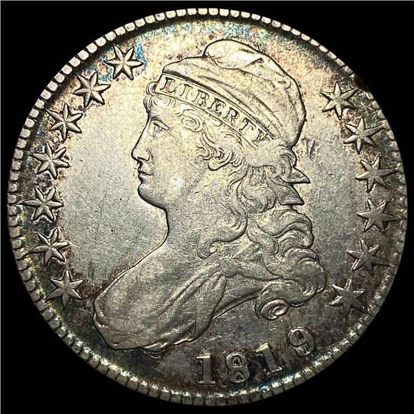 1819 Capped Bust Half Dollar NEARLY  UNCIRCULATED