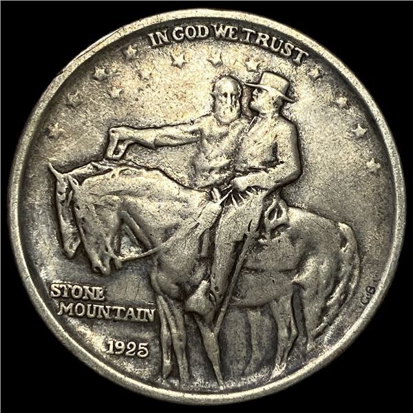1925 Silver Half Dollar Stone Mountain  CLOSELY UNCIRCULATED