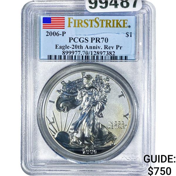 2006 Silver Eagle PCGS PR70