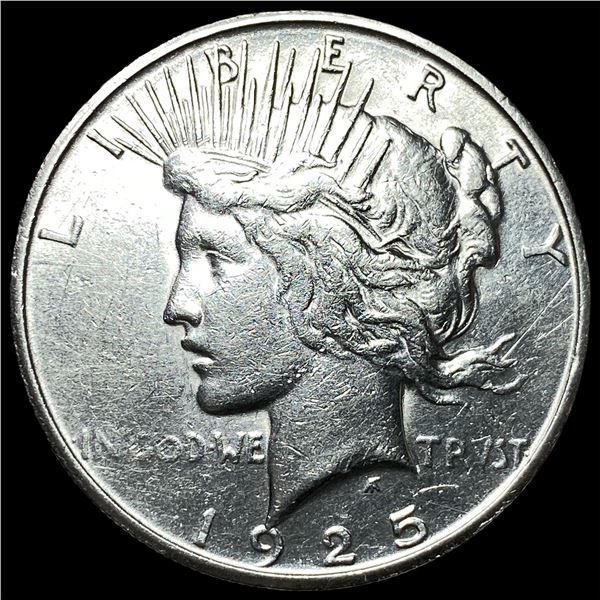 1925-S Silver Peace Dollar CHOICE AU