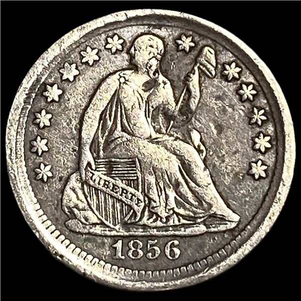 1856 Seated Liberty Half Dime NEARLY  UNCIRCULATED