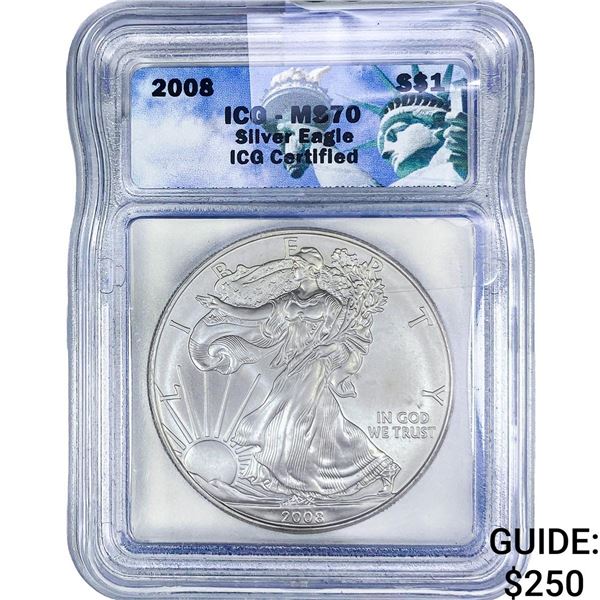2008 Silver Eagle ICG MS70