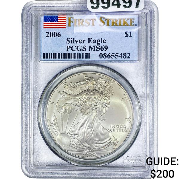 2006 Silver Eagle PCGS MS69