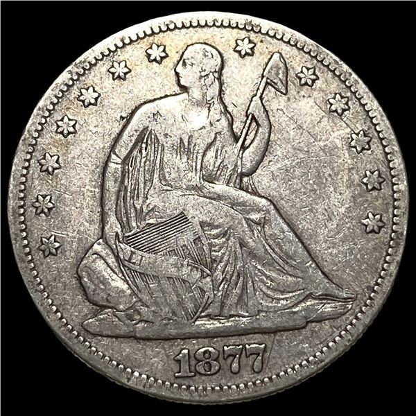 1877-S Silver Half Dollar LIGHTLY CIRCULATED