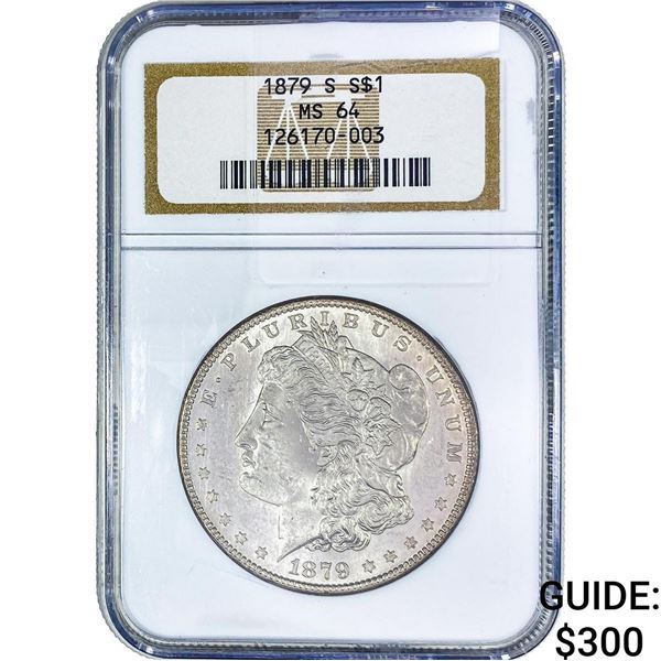 1879-S Morgan Silver Dollar NGC MS64