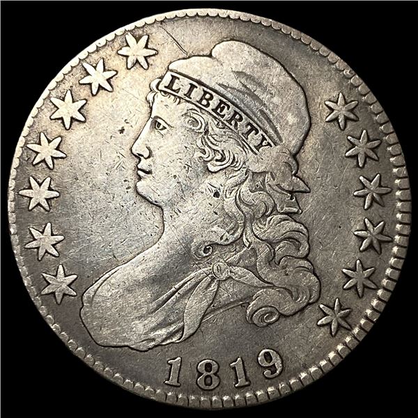 1819 Capped Bust Half Dollar LIGHTLY  CIRCULATED