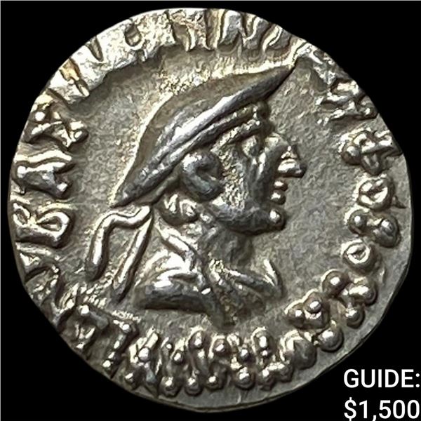 Bactria Kingdom 145-135 BC Silver Drachm