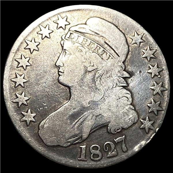 1827 Capped Bust Half Dollar LIGHTLY  CIRCULATED