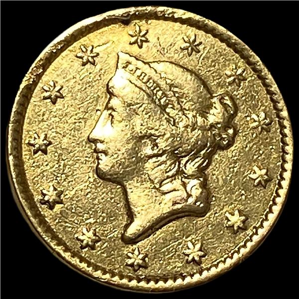 1849 Gold $1 Liberty Head Type 1 CLOSELY  UNCIRCULATED