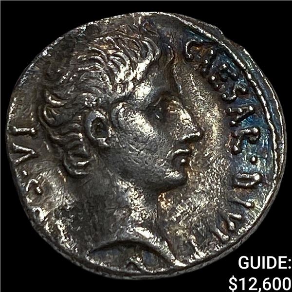 The Triumvirs, Octavian 28 BC Silver Denarius