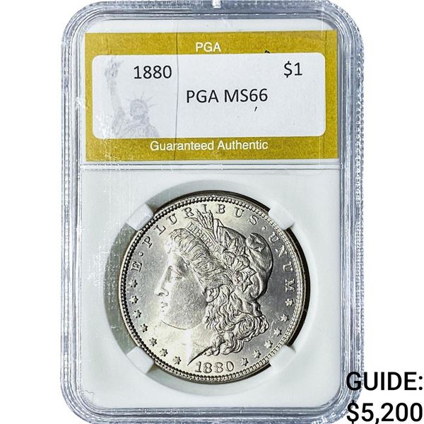 1880 Morgan Silver Dollar PGA MS66