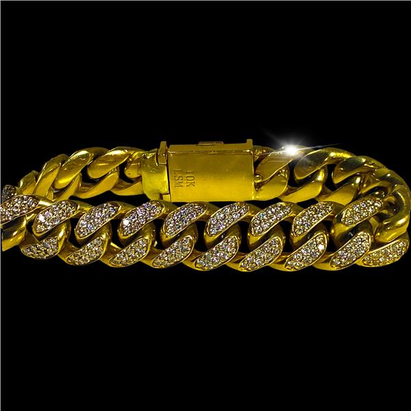 Diamond Bracelet, 85g 10kt Gold
