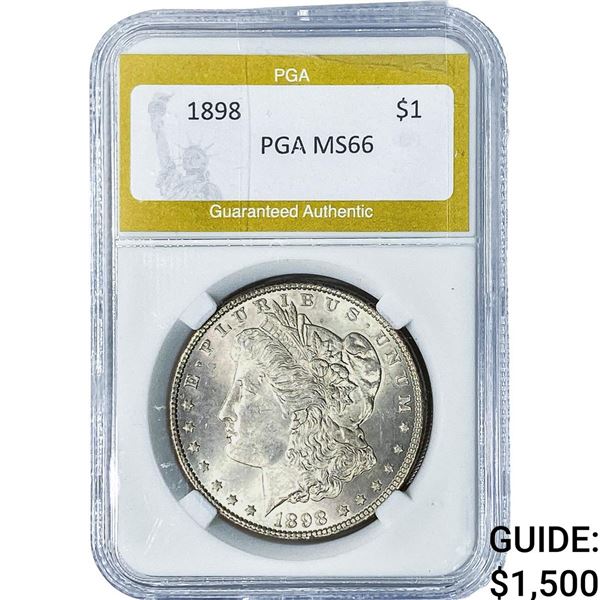 1898 Morgan Silver Dollar PGA MS66