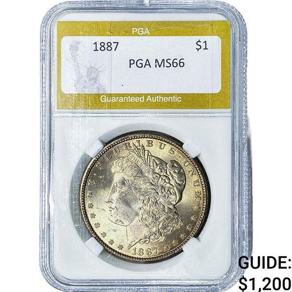1887 Morgan Silver Dollar PGA MS66