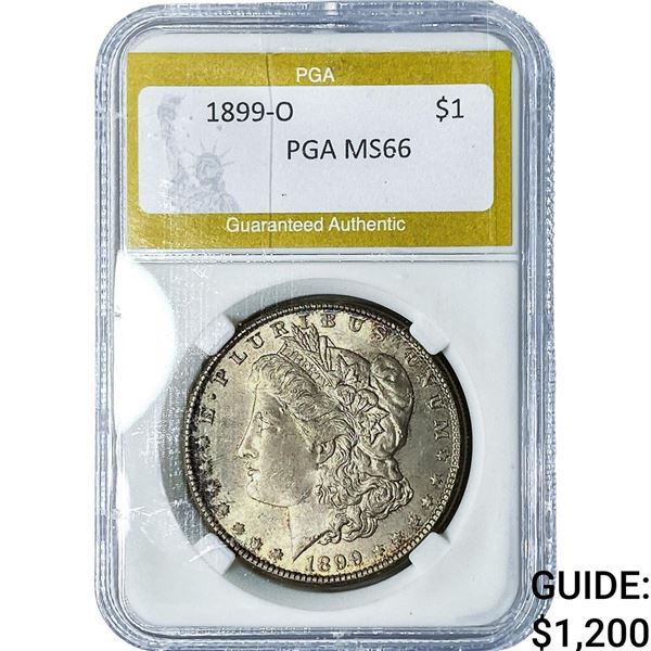 1899-O Morgan Silver Dollar PGA MS66