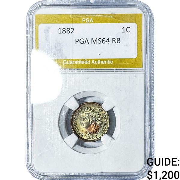 1882 Indian Head Cent PGA MS64RB