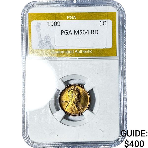 1909 Wheat Cent PGA MS64RD