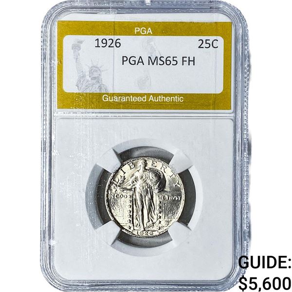 1926 Standing Liberty Quarter PGA MS65FH