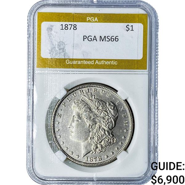 1878 Morgan Silver Dollar PGA MS66