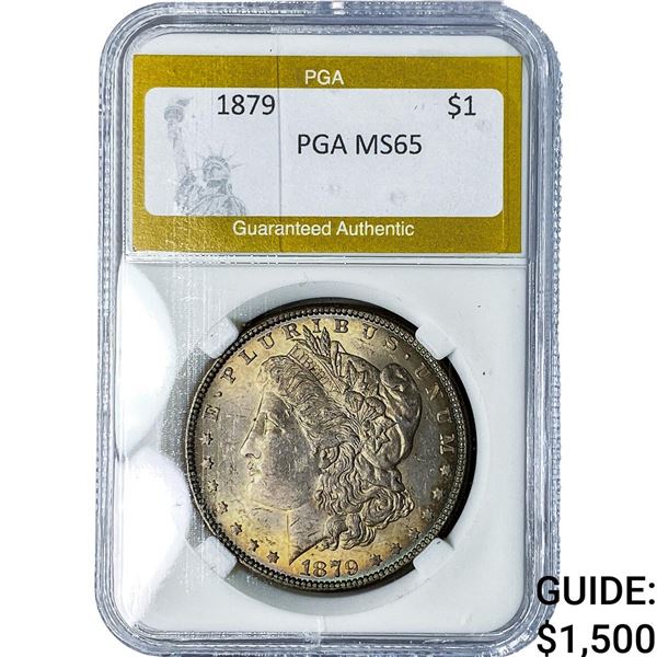 1879 Morgan Silver Dollar PGA MS65