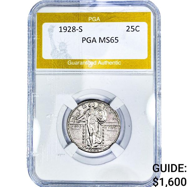1928-S Standing Liberty Quarter PGA MS65