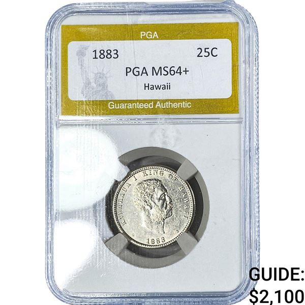 1883 Hawaiian Quarter PGA MS64+