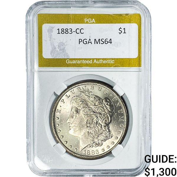 1883-CC Morgan Silver Dollar PGA MS64