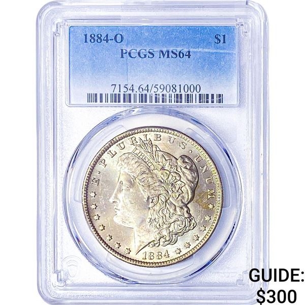 1884-O Morgan Silver Dollar PCGS MS64