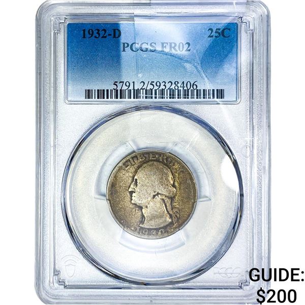 1932-D Washington Silver Quarter PCGS FR02