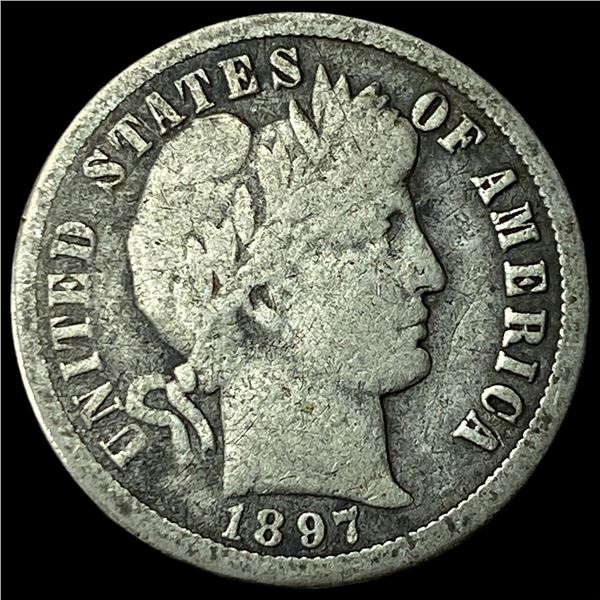 1897-O Silver Barber Dime NEARLY UNCIRCULATED