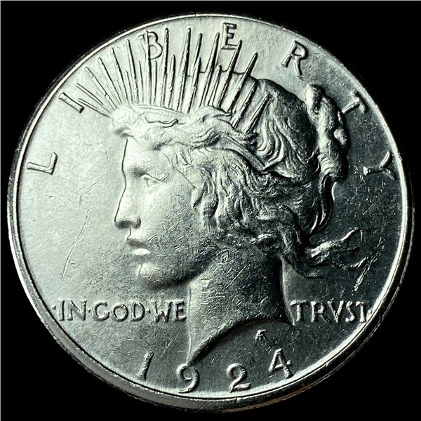 1924-S Peace Silver Dollar NICELY CIRCULATED