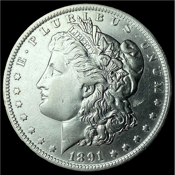 1891-O Silver Morgan Dollar GEM BU