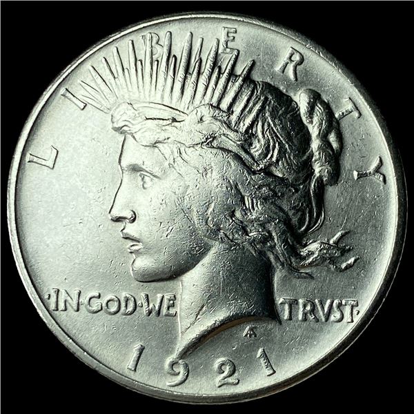 1921 Silver High Relief Peace Dollar CLOSELY UNCIRCULATED