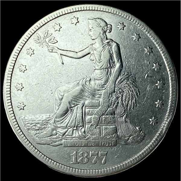 1877-S Silver Trade Dollar NICELY CIRCULATED