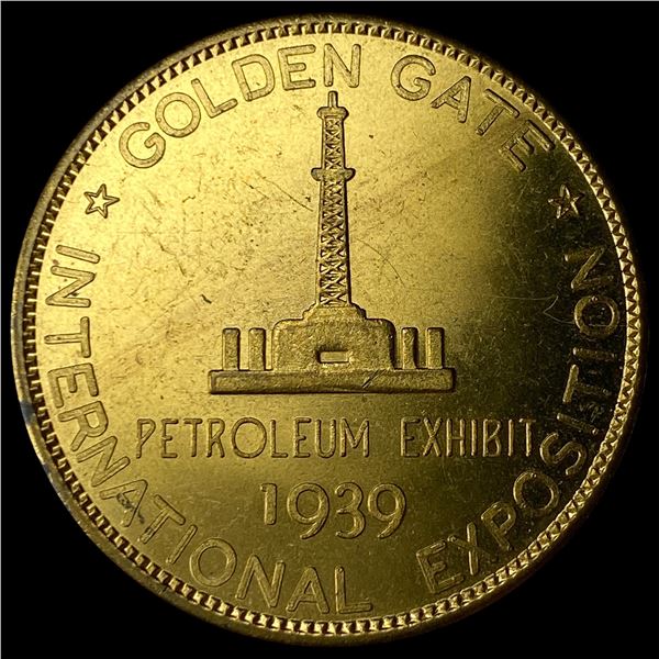 1939 Golden Gate International Exposition  token. NEARLY UNCIRCULATED