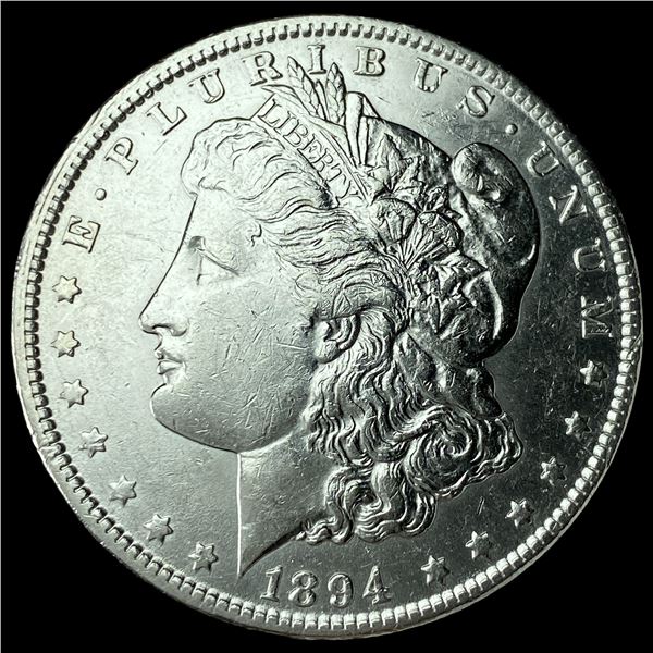 1894-O Silver Morgan Dollar ABOUT  UNCIRCULATED