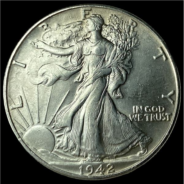 1942 Silver Half Dollar Walking Liberty  NICELY CIRCULATED